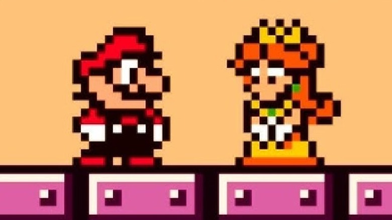 Romance blooms between Mario and Daisy in "Super Mario Land"