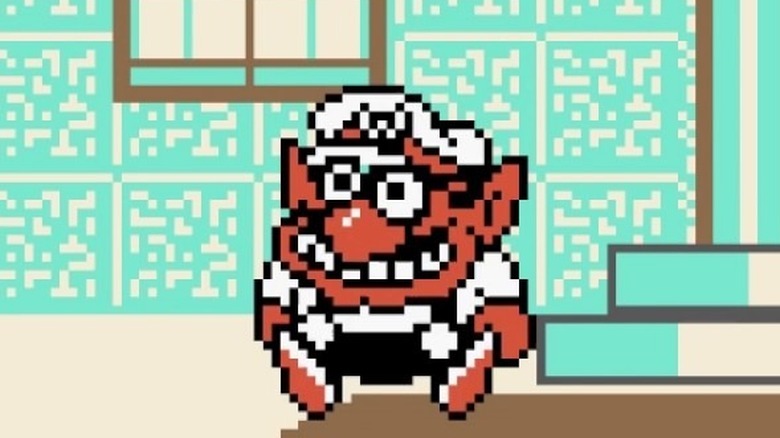 Wario in throne room