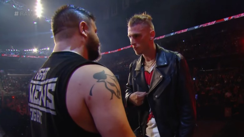 Kevin Owens and MGK at Raw