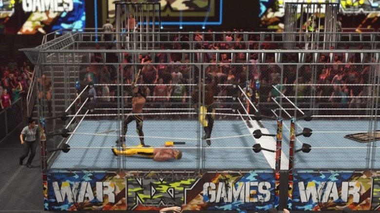 WWE 2K23 WarGames match