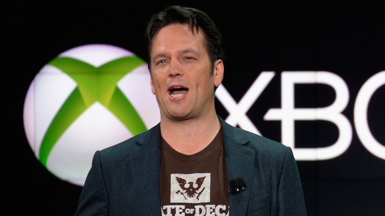 Phil Spencer speaking at Xbox event