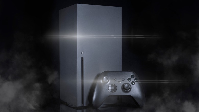 Xbox Series X with fog