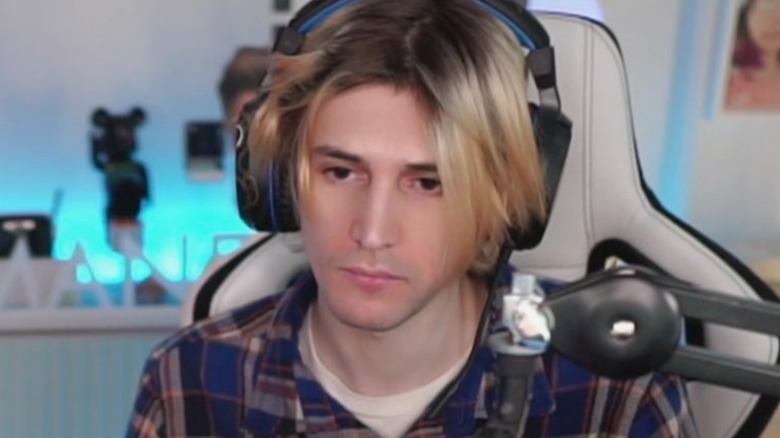 xQc looking downcast