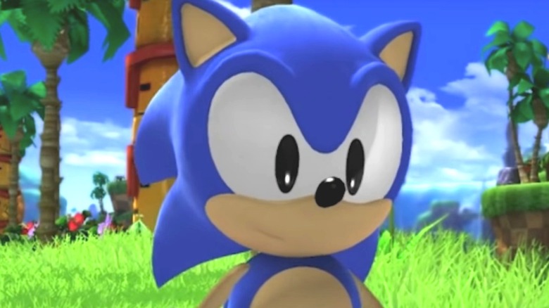 Classic Sonic smiling
