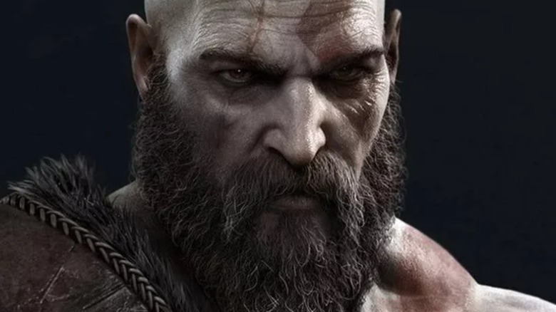 God of War Ragnarok Kratos intense stare