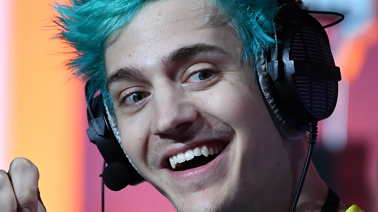 Ninja smiles at tournament