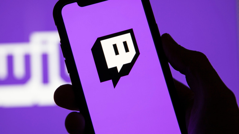 Twitch icon on phone