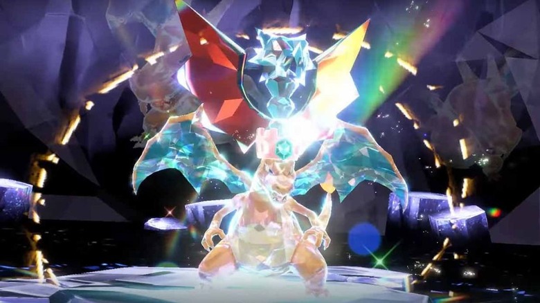 Pokemon Scarlet Violet shiny Charizard raid
