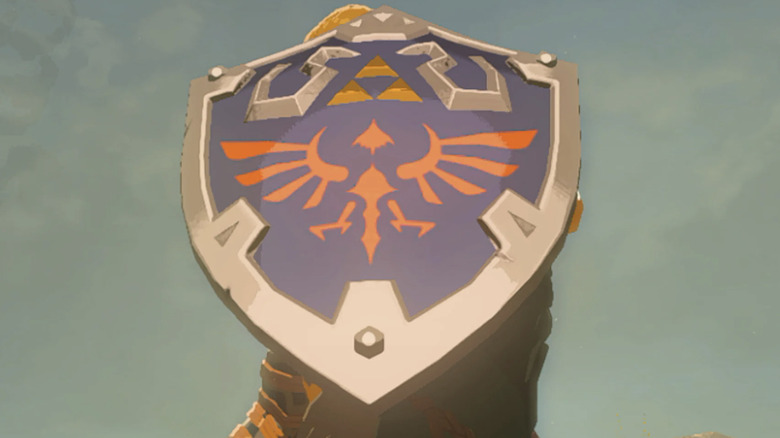 Link closeup weaing shield