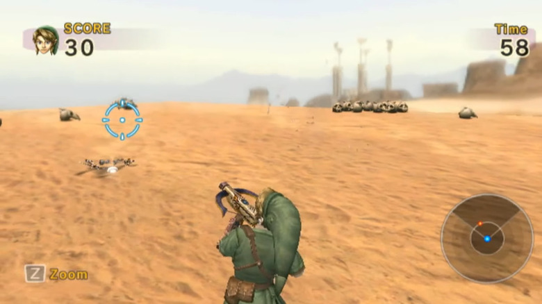 "Link's Crossbow Training" gameplay
