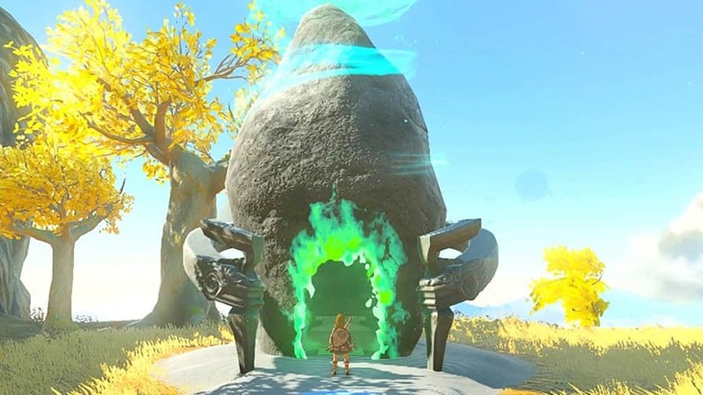 Link entering shrine