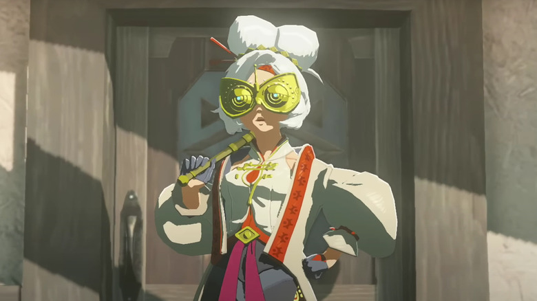 Purah posing with goggles