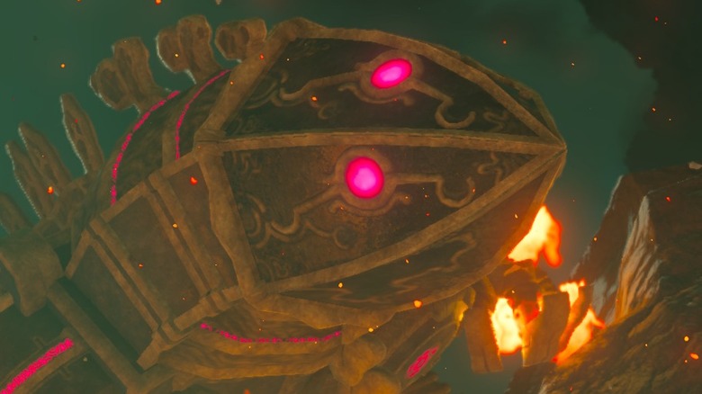 Divine Beast Vah Rudania climbing Death Mountain