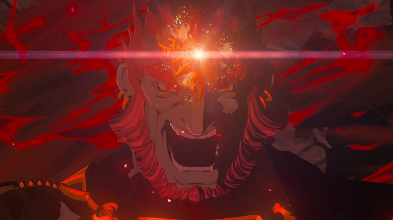 Ganonforf yelling and glowing