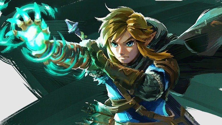 Link using cursed hand