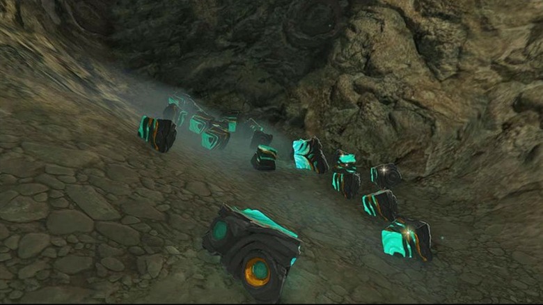 Mined Zonaite on the ground