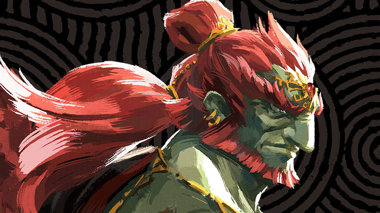 Ganondorf glowing and yelling