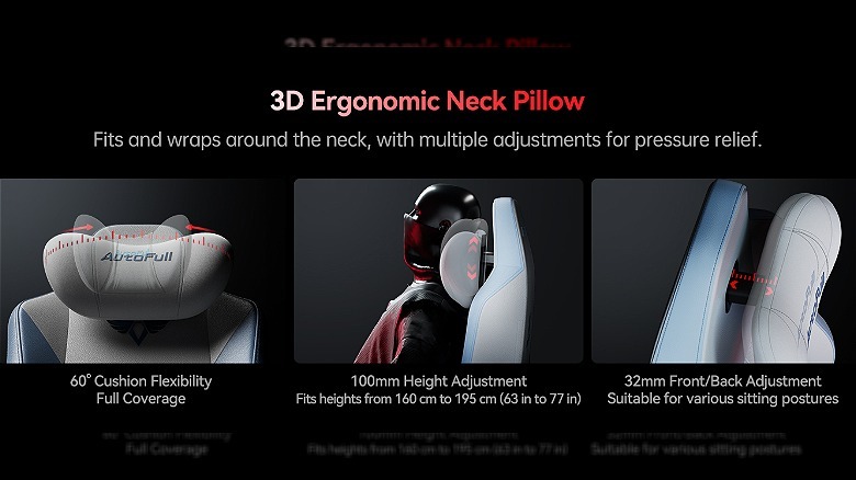 AutoFull M6 ergonomic neck pillow demonstration